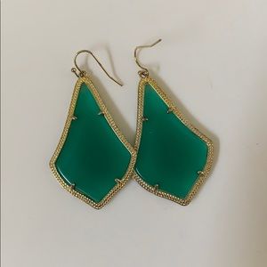 Kendra Scott Emerald Earrings